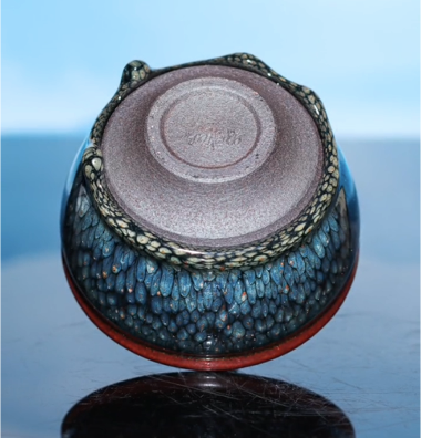 Partridge spotted glazed pottery