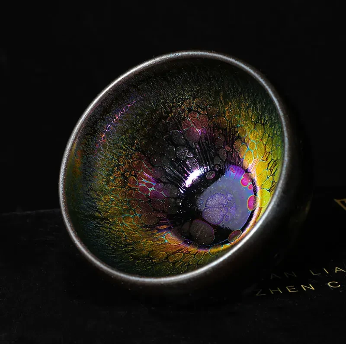 Colorful oil droplets