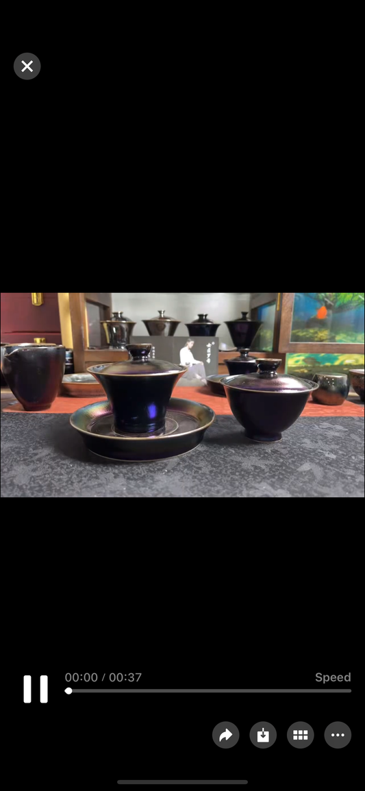 Three pieces Gaiwan on the right